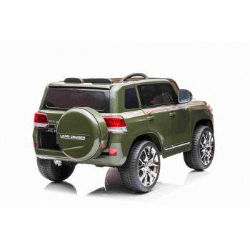 Toyota Land Cruiser na akumulator Zielony + Pilot + Schowek + EVA + Wolny Start + LED MP3